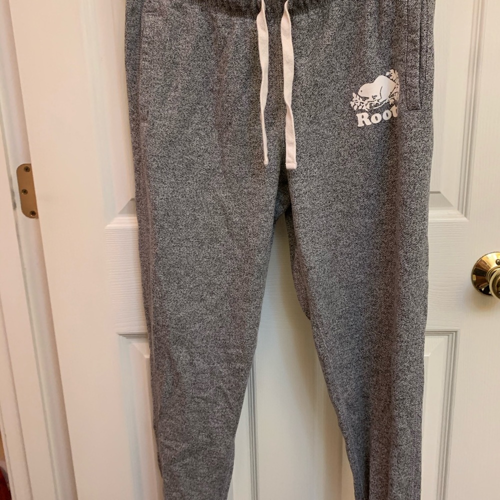 Roots Slim Cuff Gray Sweatpants